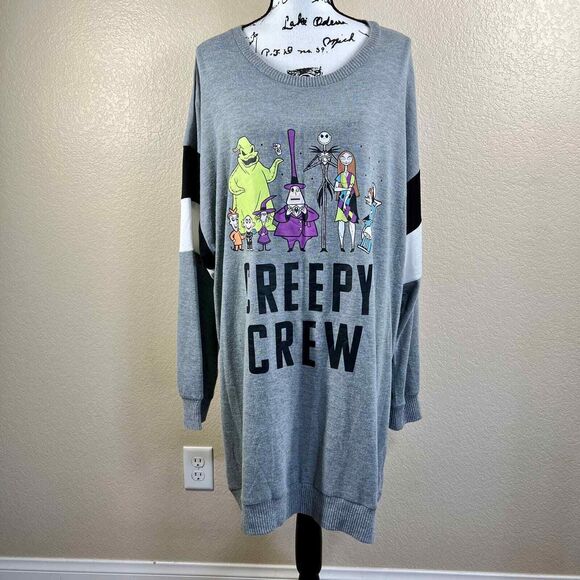 Disney's Nightmare Before Christmas Crew Women plus Sleep tunic sleep size 2x - Picture 7 of 15